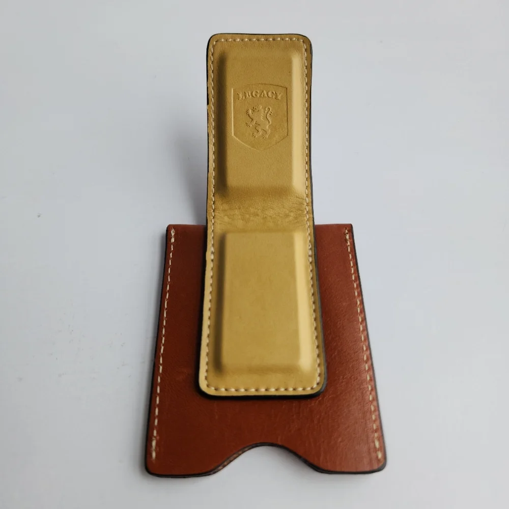 Legacy Brown Leather Money Clip Wallet Green Bay Packers / University Of Georgia